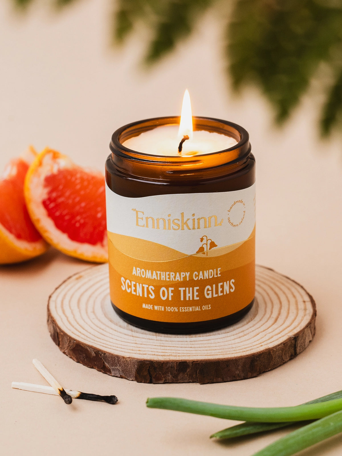 Aromatherapy Candle -100% essential oils -Scents of the Glen