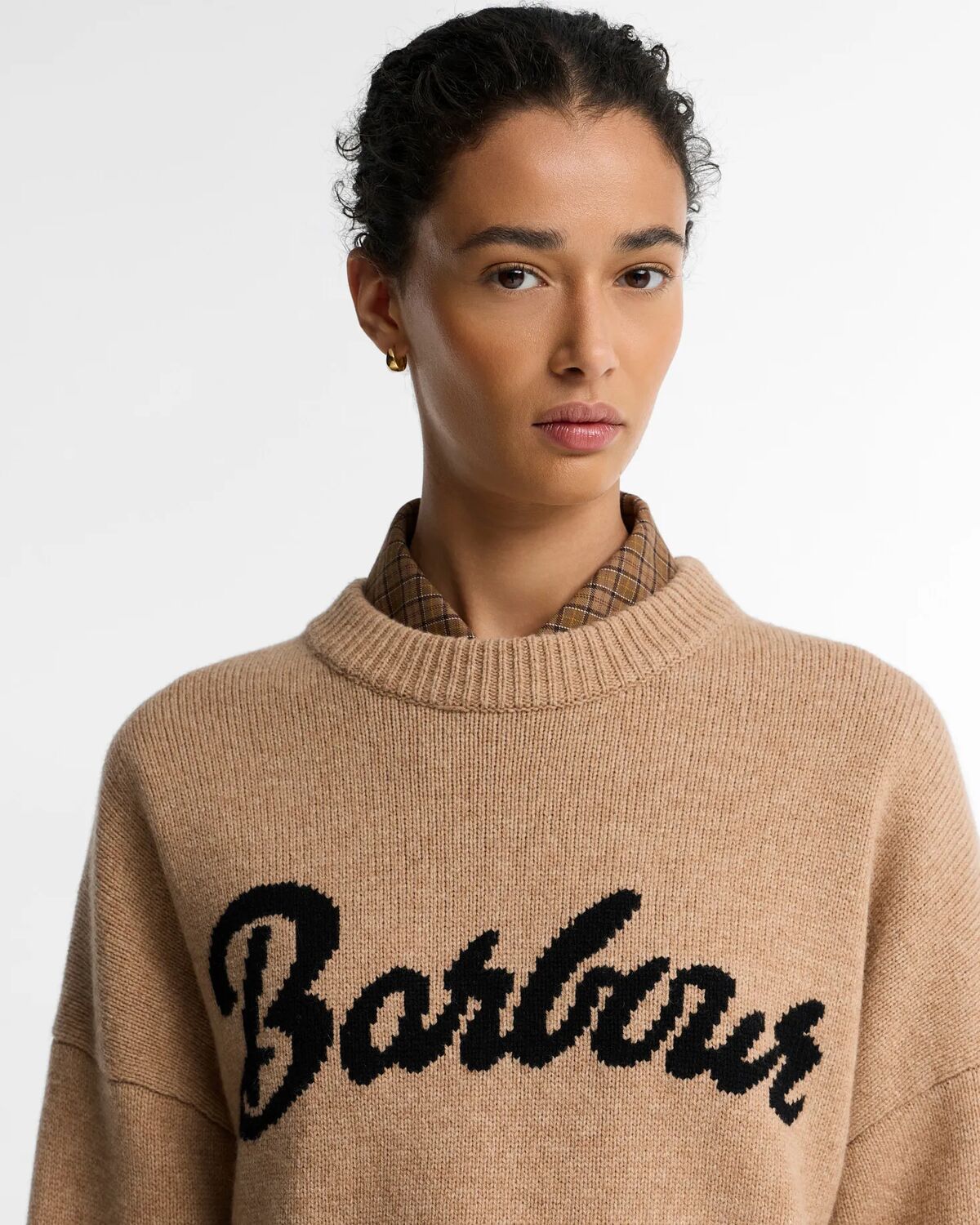 Barbour Ivybridge Knitted Jumper - Beige