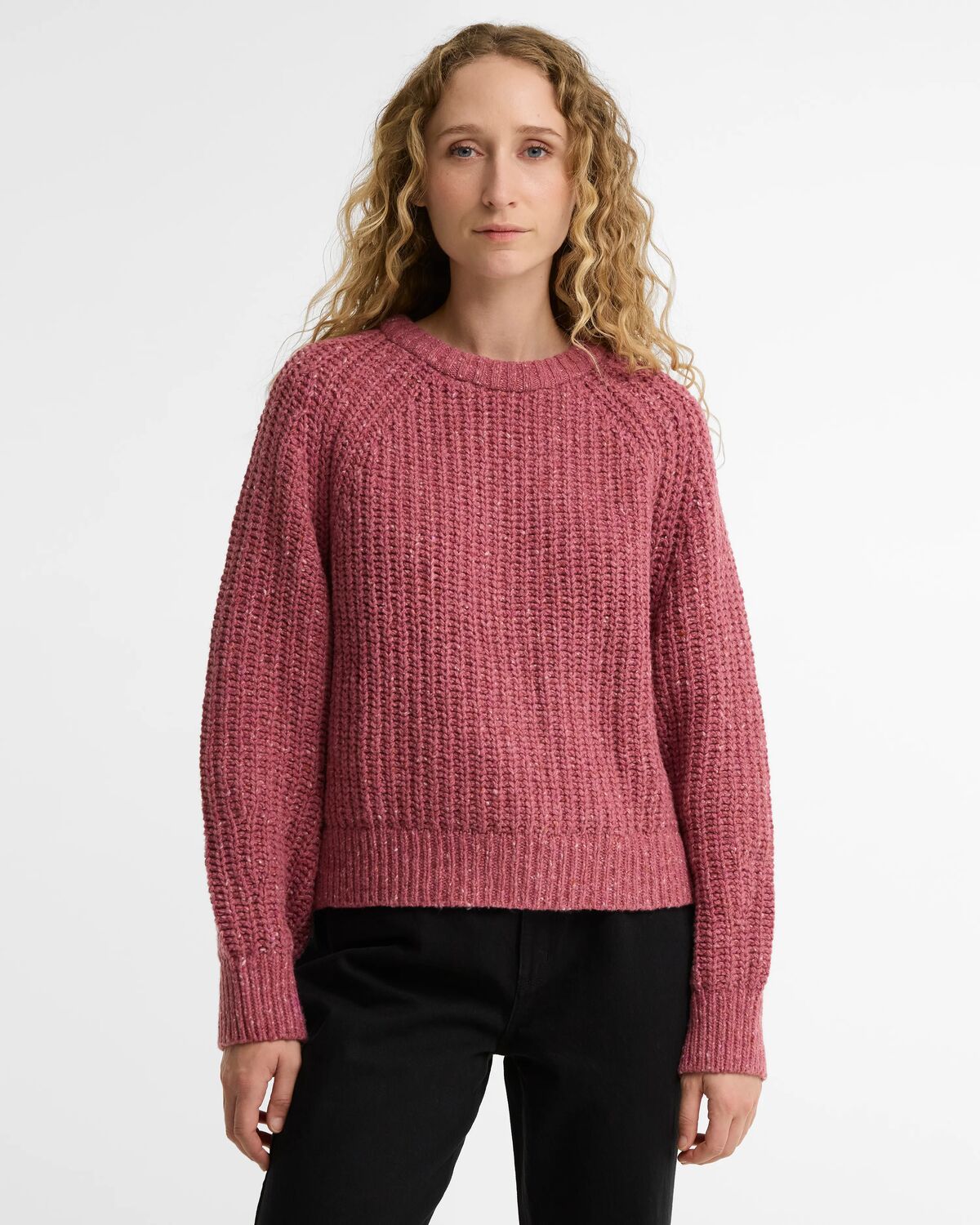 Barbour Alderney Crew Neck Fleck Jumper