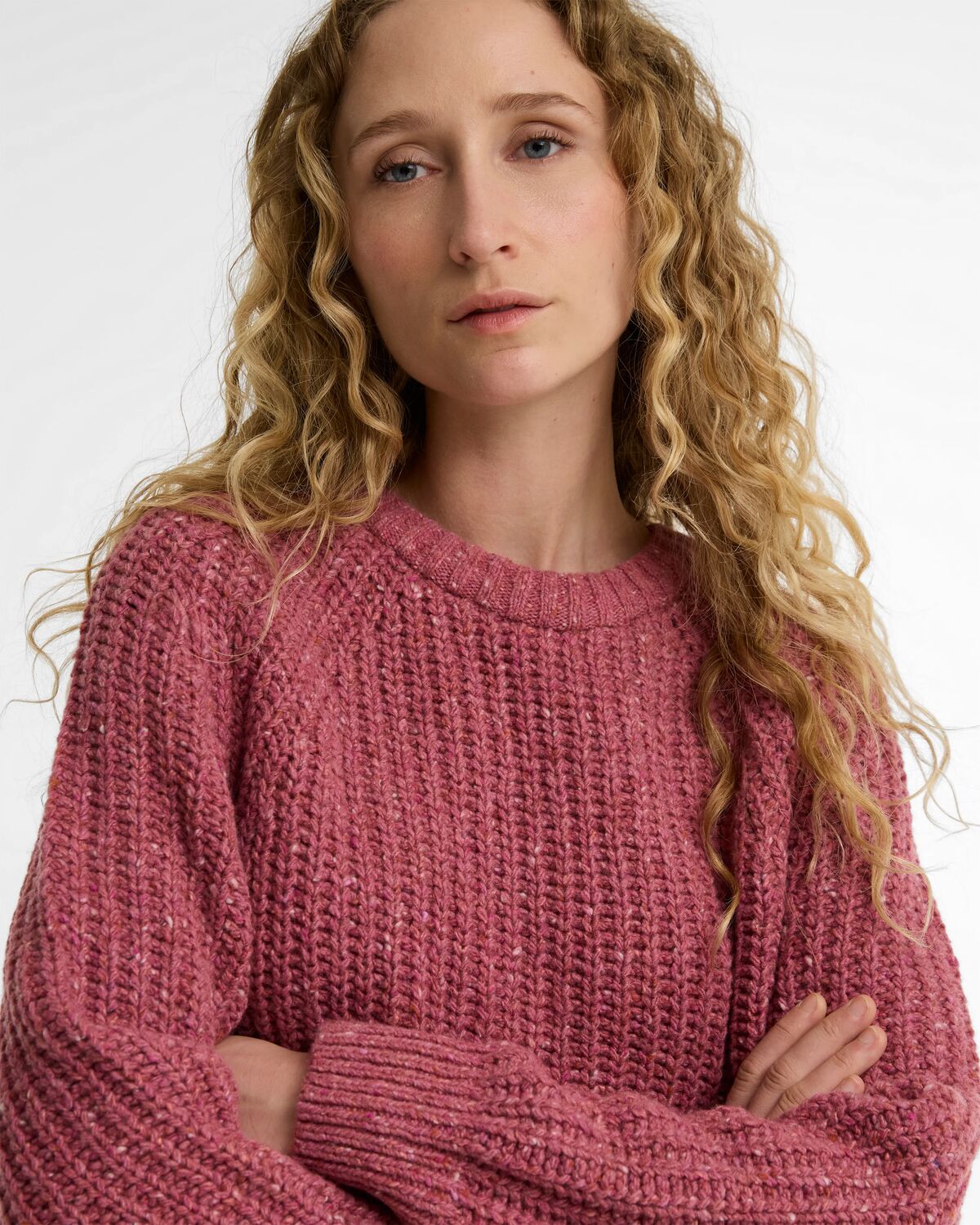 Barbour Alderney Crew Neck Fleck Jumper