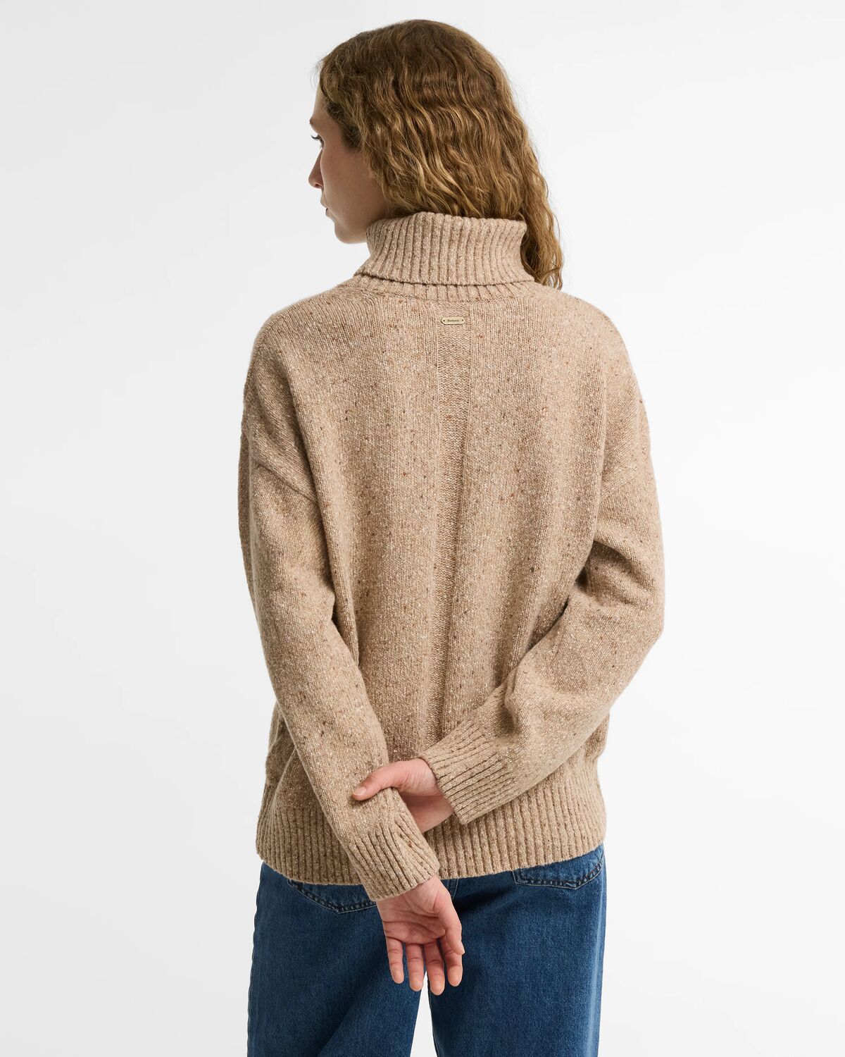 Barbour Stanford Fleck Rollneck Wool Jumper - Warm Trench
