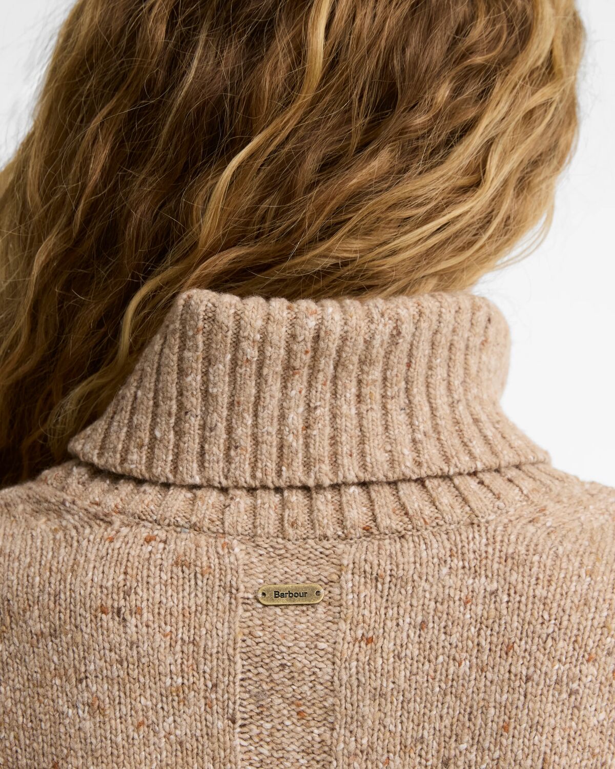 Barbour Stanford Fleck Rollneck Wool Jumper - Warm Trench