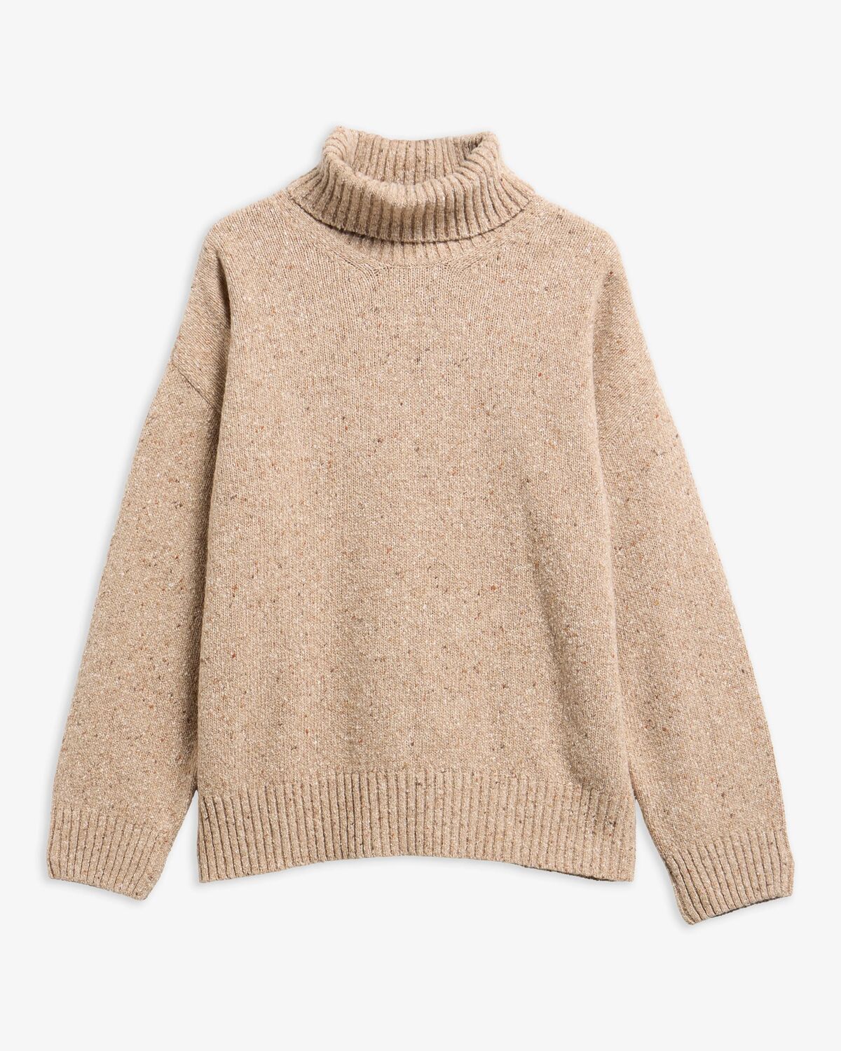 Barbour Stanford Fleck Rollneck Wool Jumper - Warm Trench