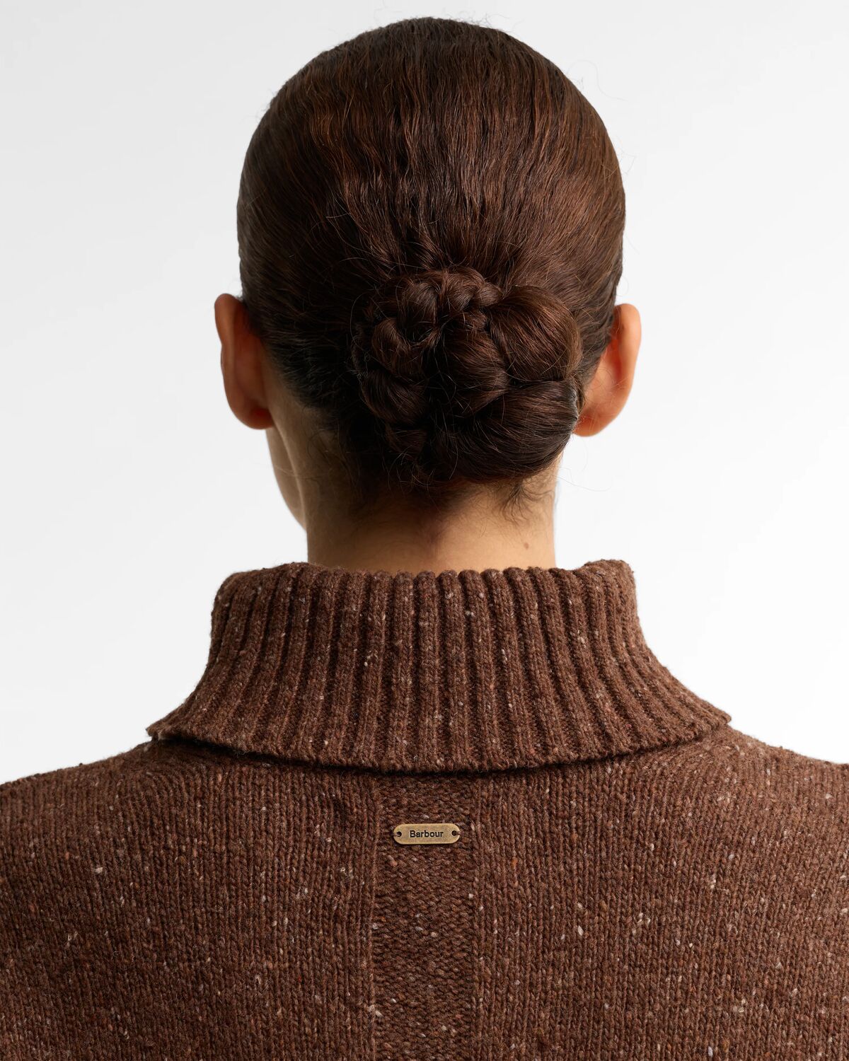 Barbour Stanford Fleck Rollneck Wool Jumper - Rustic