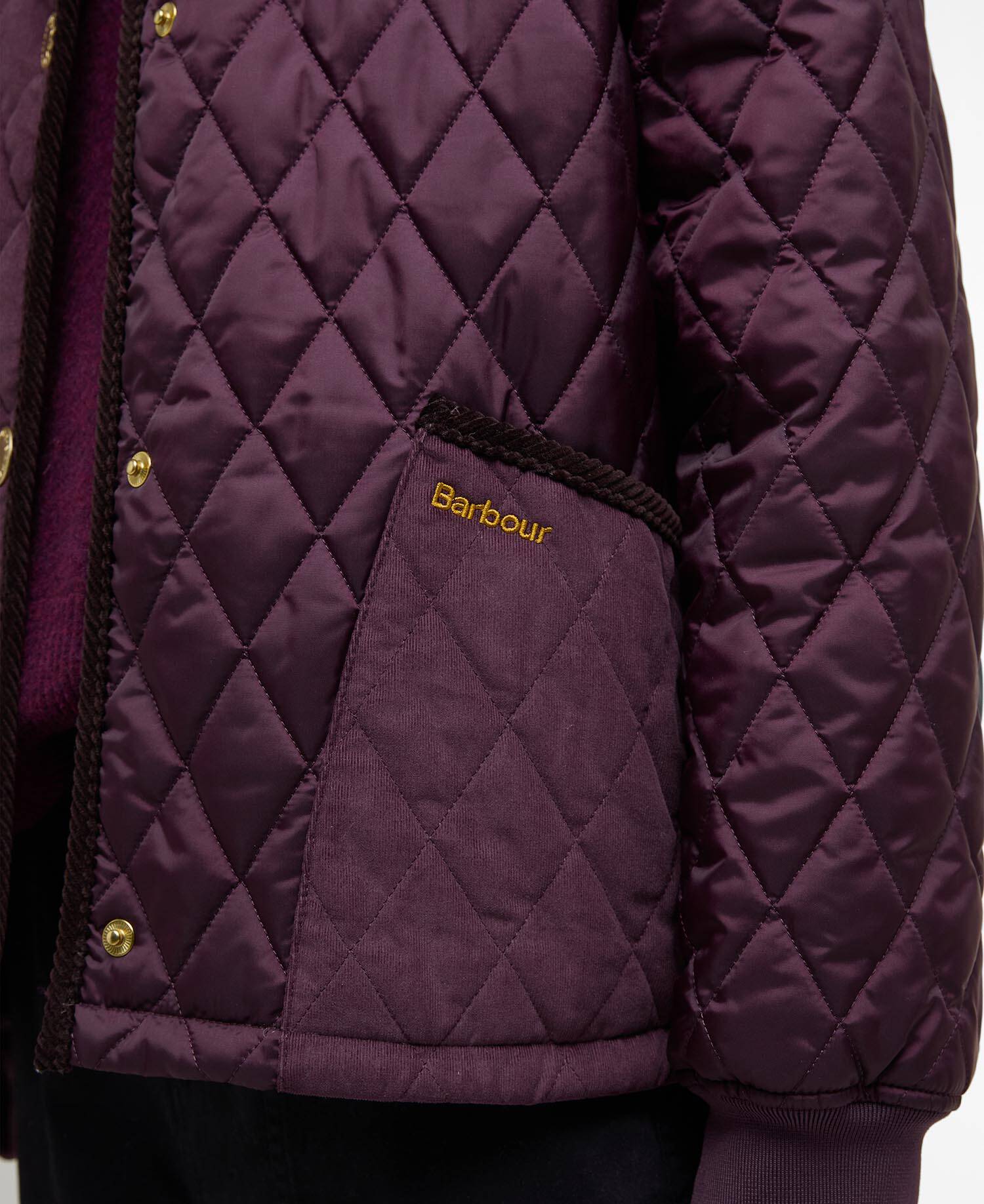Barbour Marla Quilted Jacket - Black Cherry