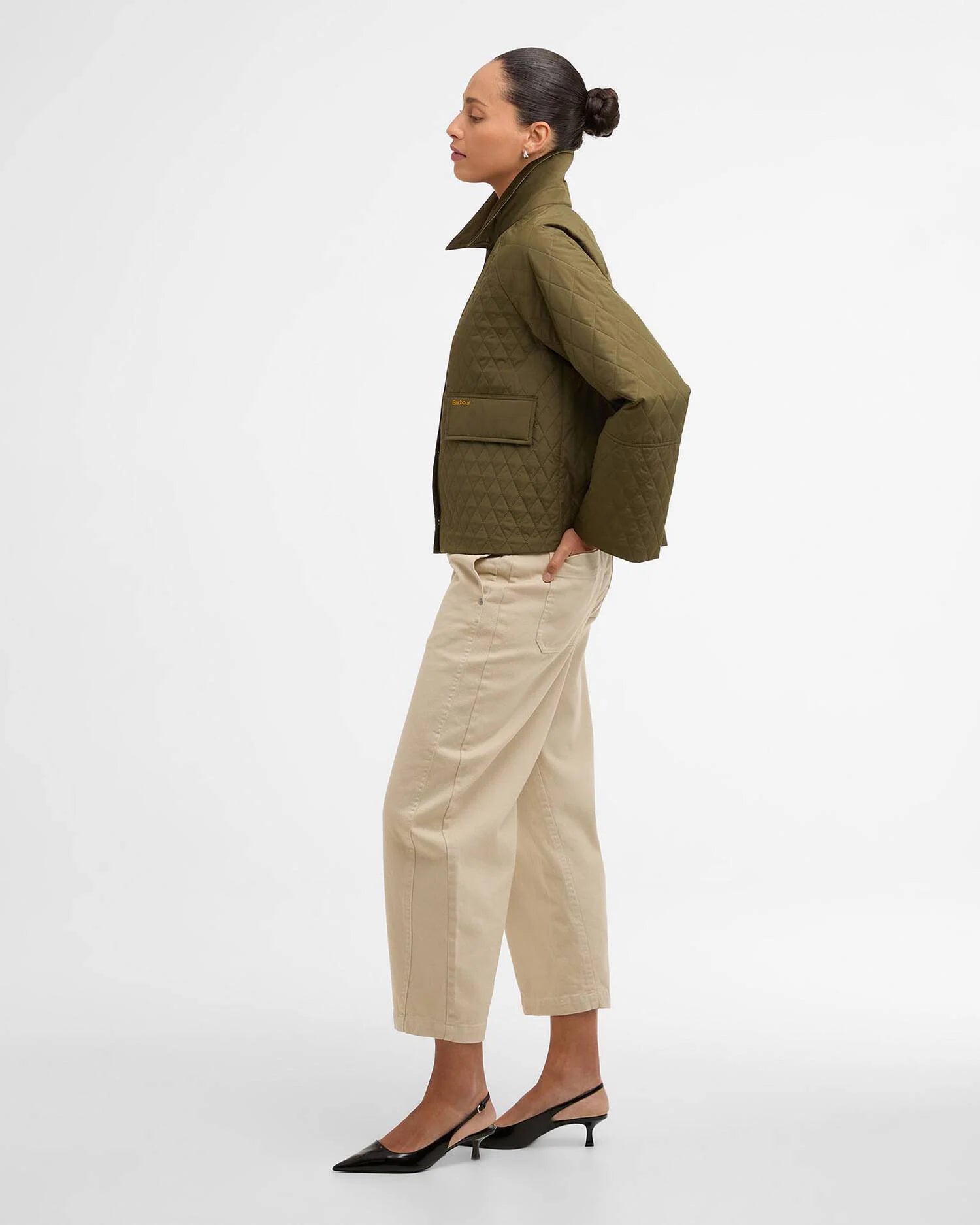 Barbour Kirby Quilted Jacket - Ivy Green