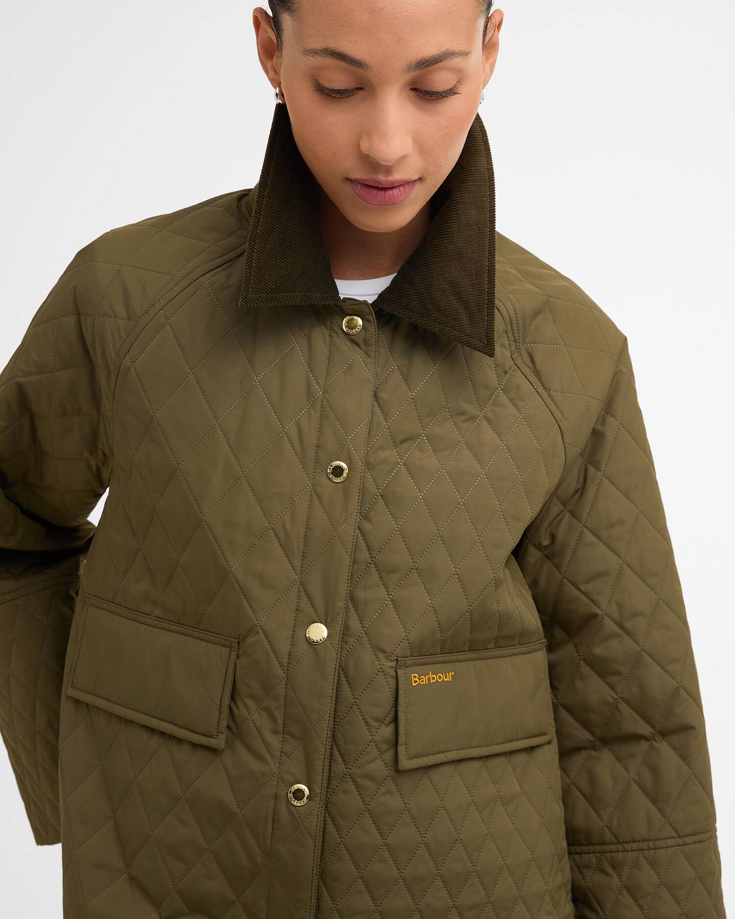 Barbour Kirby Quilted Jacket - Ivy Green
