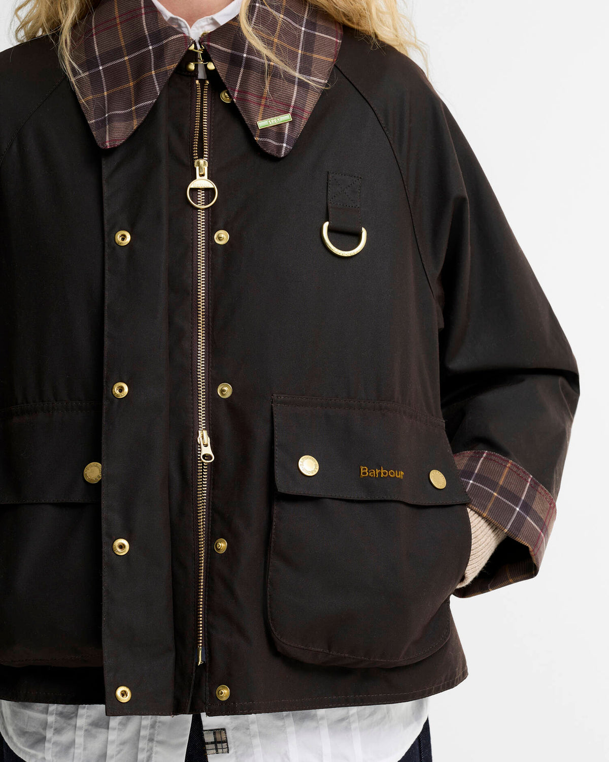 Barbour Icons Tartan Collar Spey Wax Jacket (Limited edition)