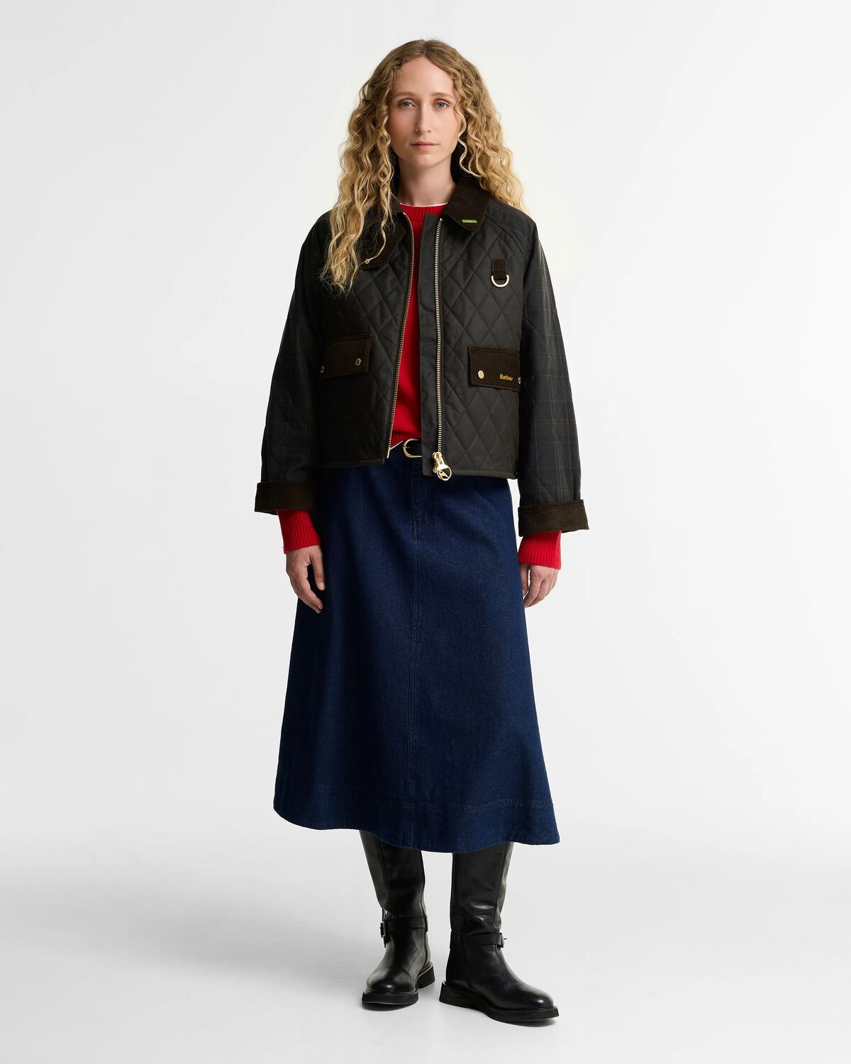 Barbour Reimagined Icons Tartan Quilted Spey Waxed Jacket