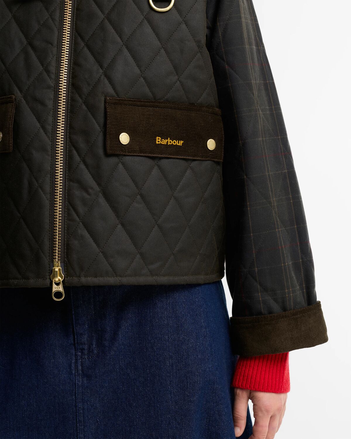 Barbour Reimagined Icons Tartan Quilted Spey Waxed Jacket