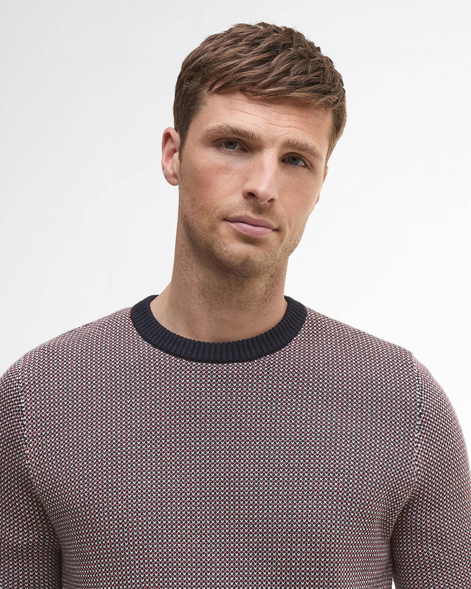 Barbour Wells Crew Neck Jumper - Navy