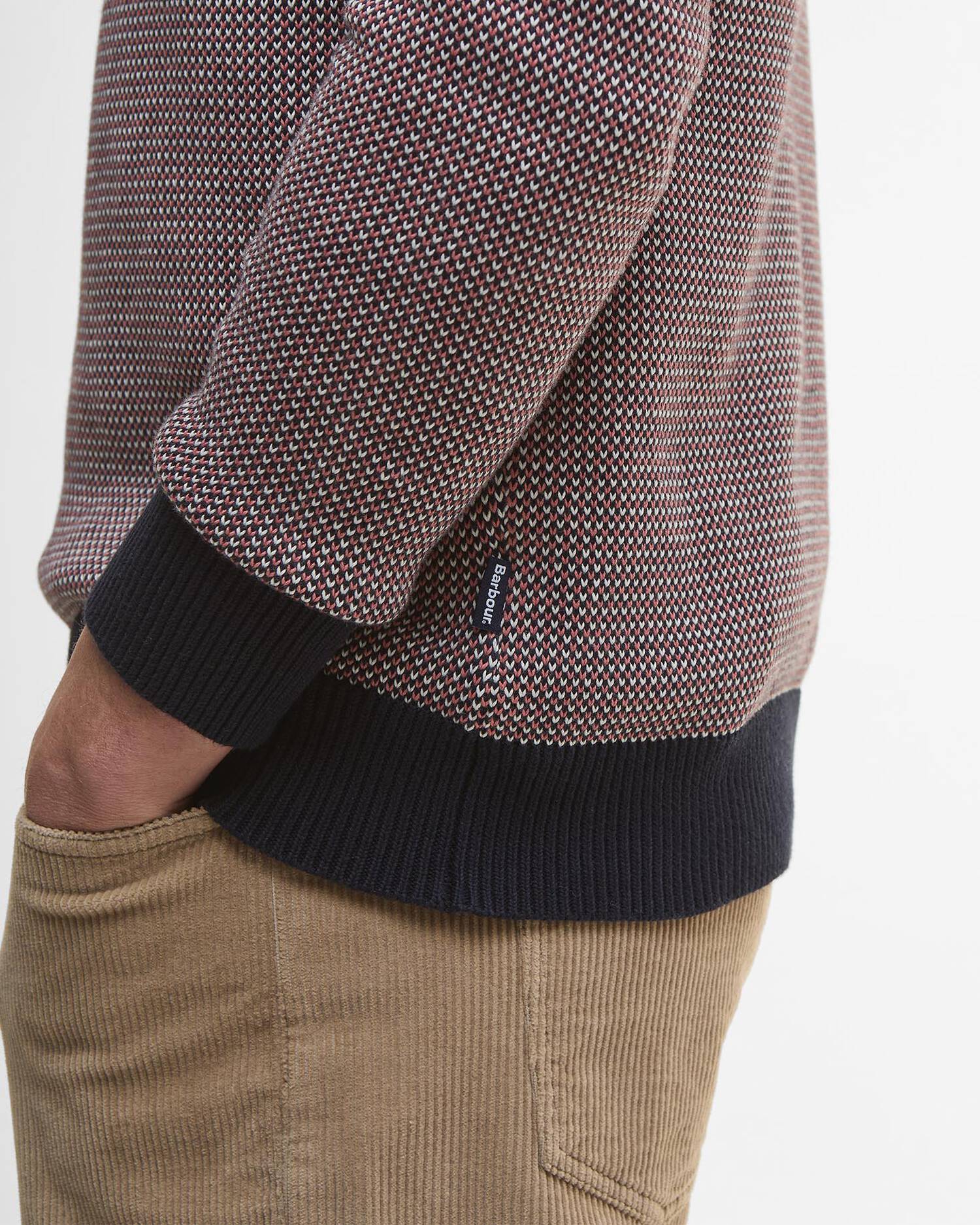 Barbour Wells Crew Neck Jumper - Navy