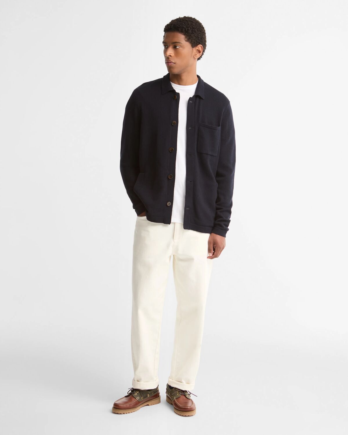 Barbour Bellam Knitted Cardigan - Navy