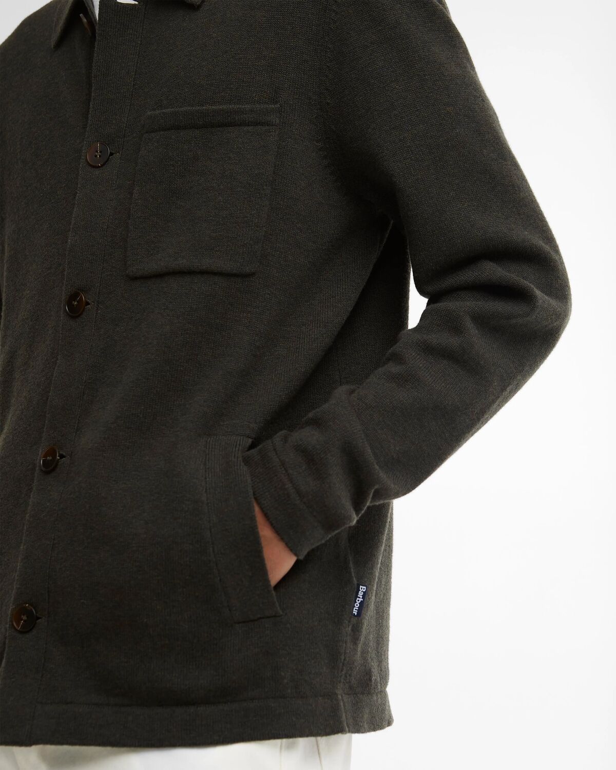 Barbour Bellam Knitted Cardigan - Olive