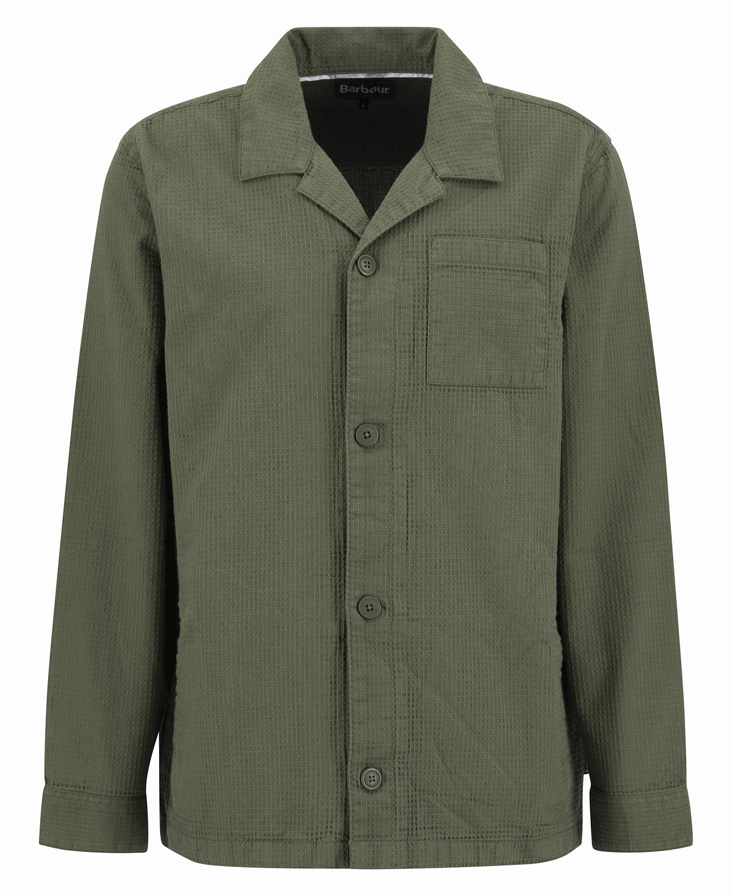 Sandwood Waffle Overshirt - Light Moss