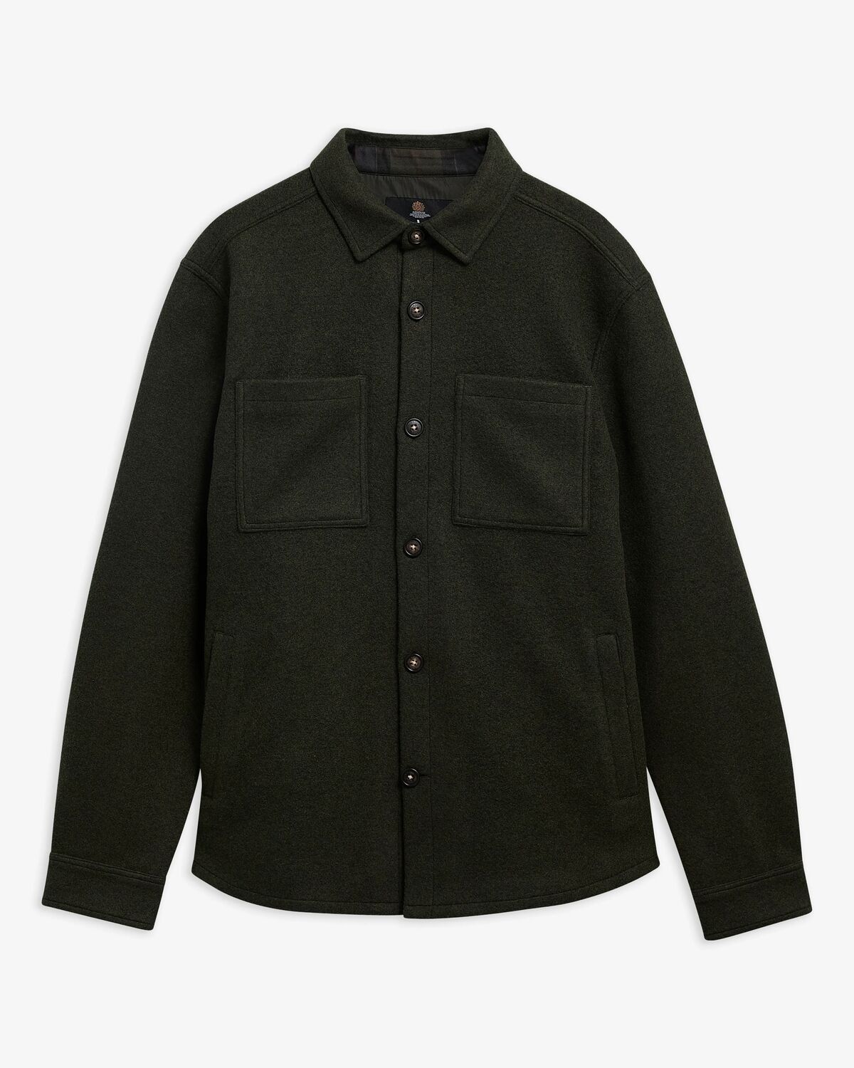 Barbour Marltown Tailored Wool Blend Overshirt - Sage