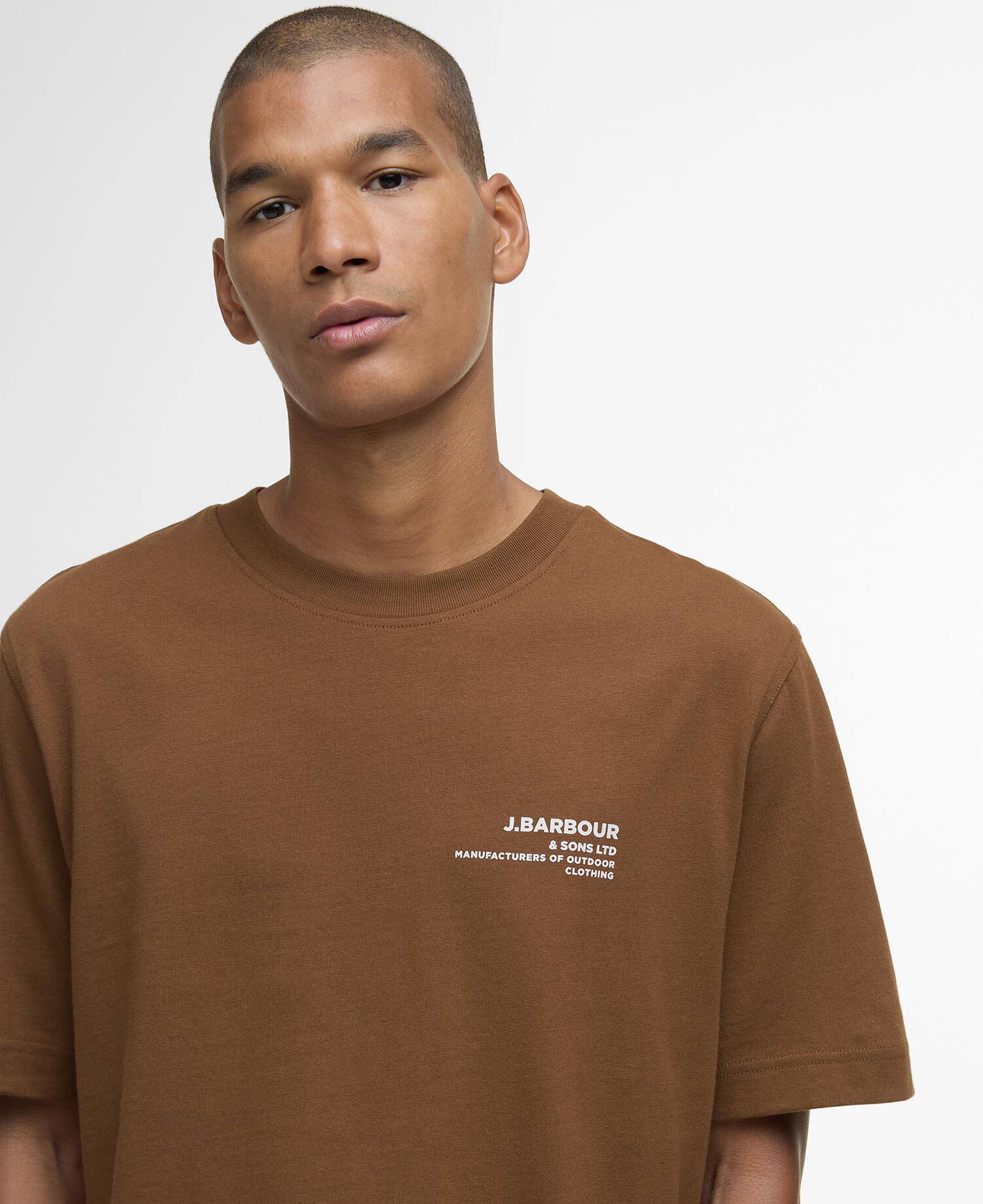 Barbour Parkend Photographic Relaxed T-Shirt - Brown