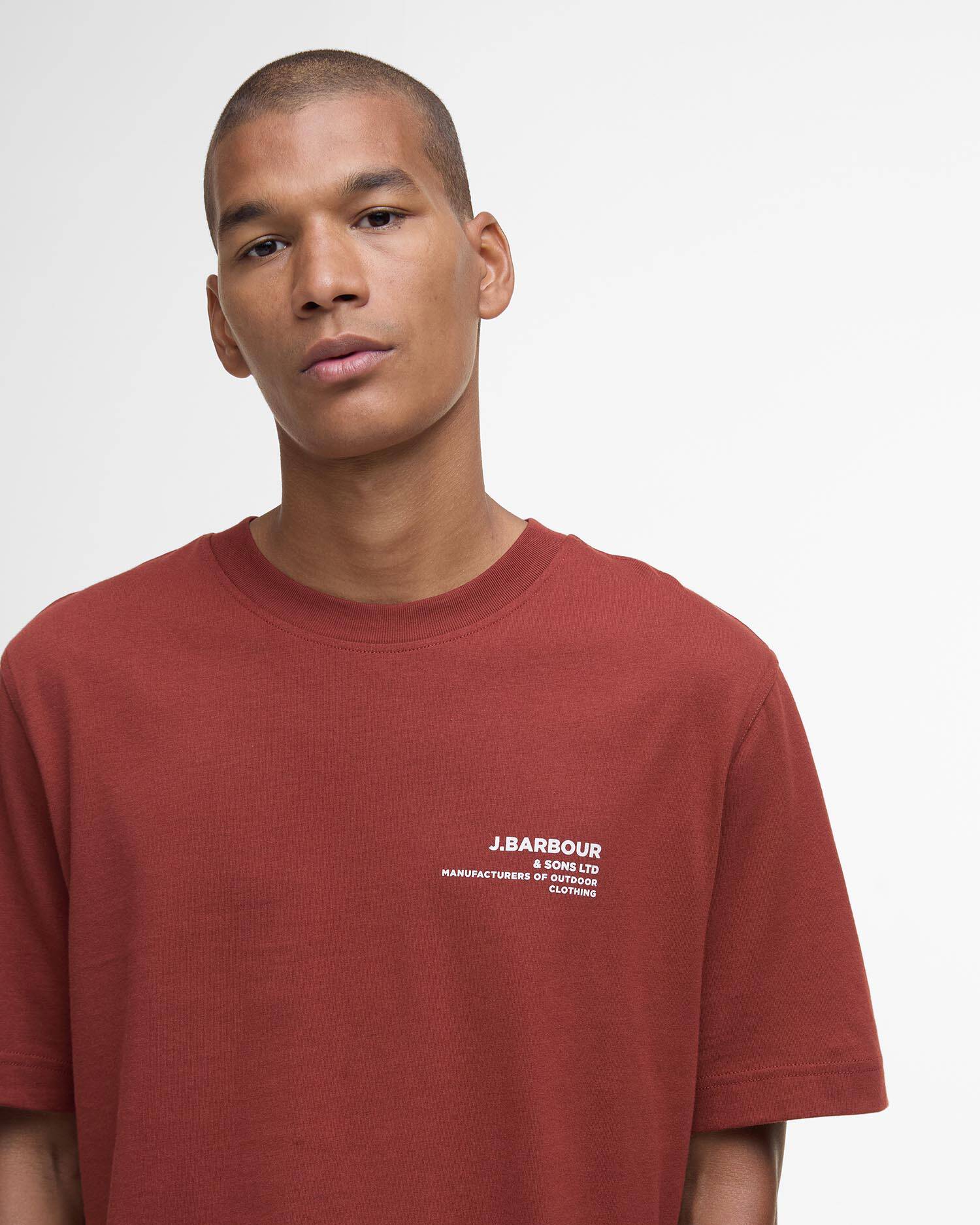 Barbour Parkend Photographic Relaxed T-Shirt - Brick Red