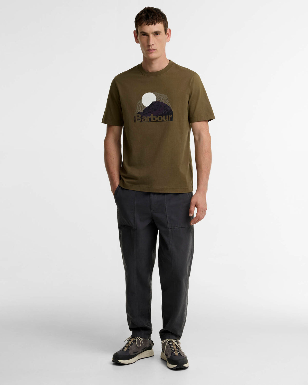 Barbour Wadsworth Relaxed Graphic T-Shirt - Olive