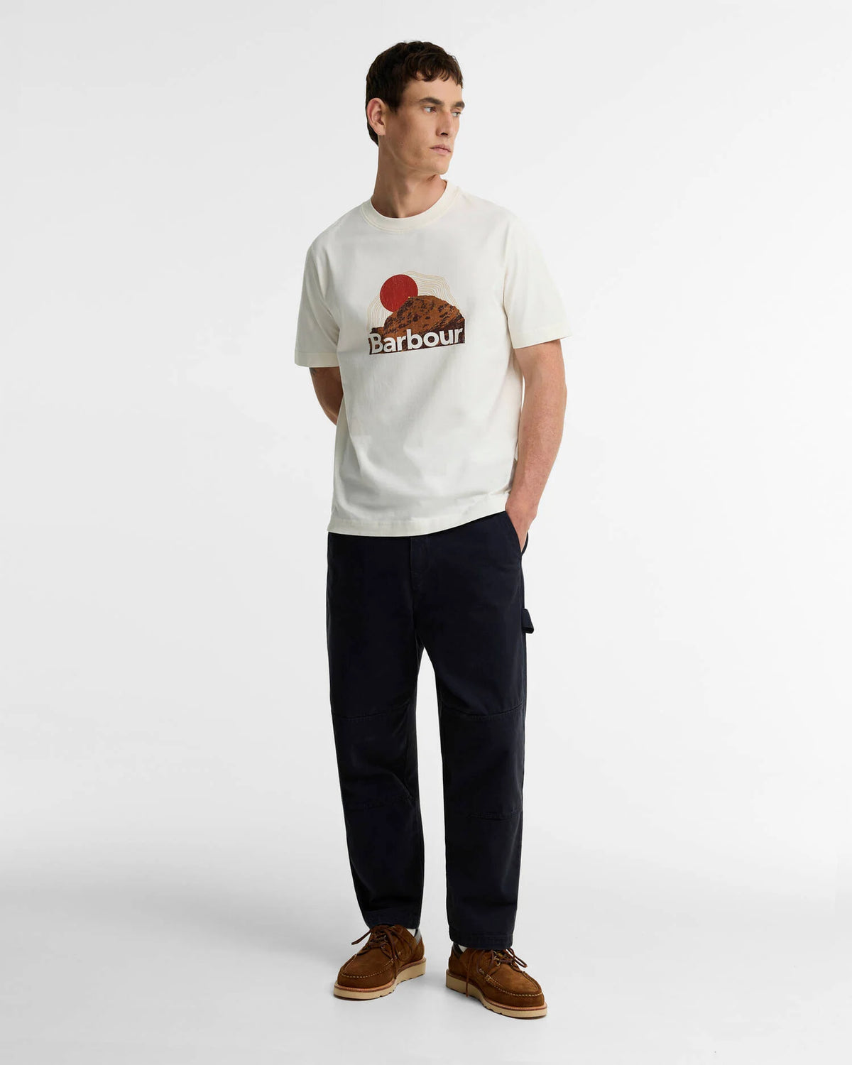Barbour Wadsworth Relaxed Graphic T-Shirt - White