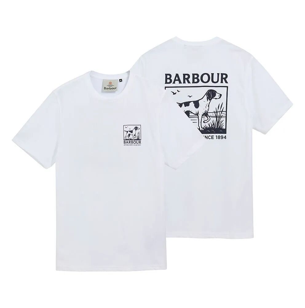 Barbour Setter Graphic Tailored T-Shirt - White