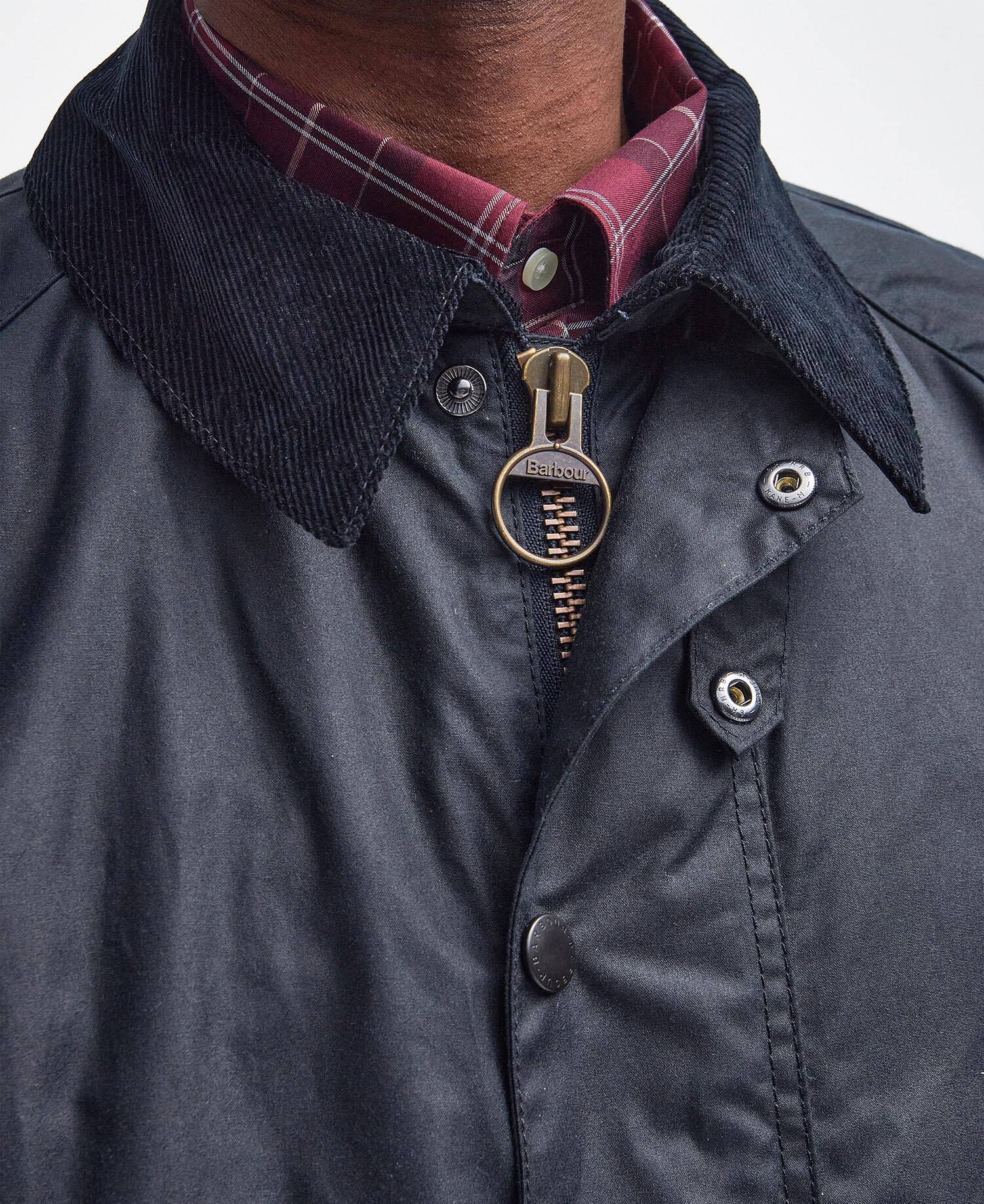 Barbour Bristol Wax Jacket - Navy