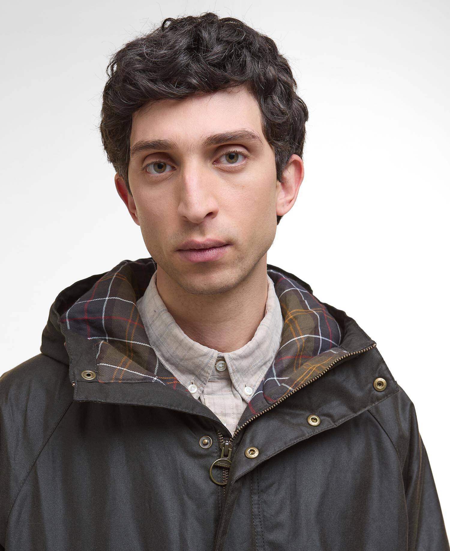 Barbour Bedale Waxed Parka - Olive