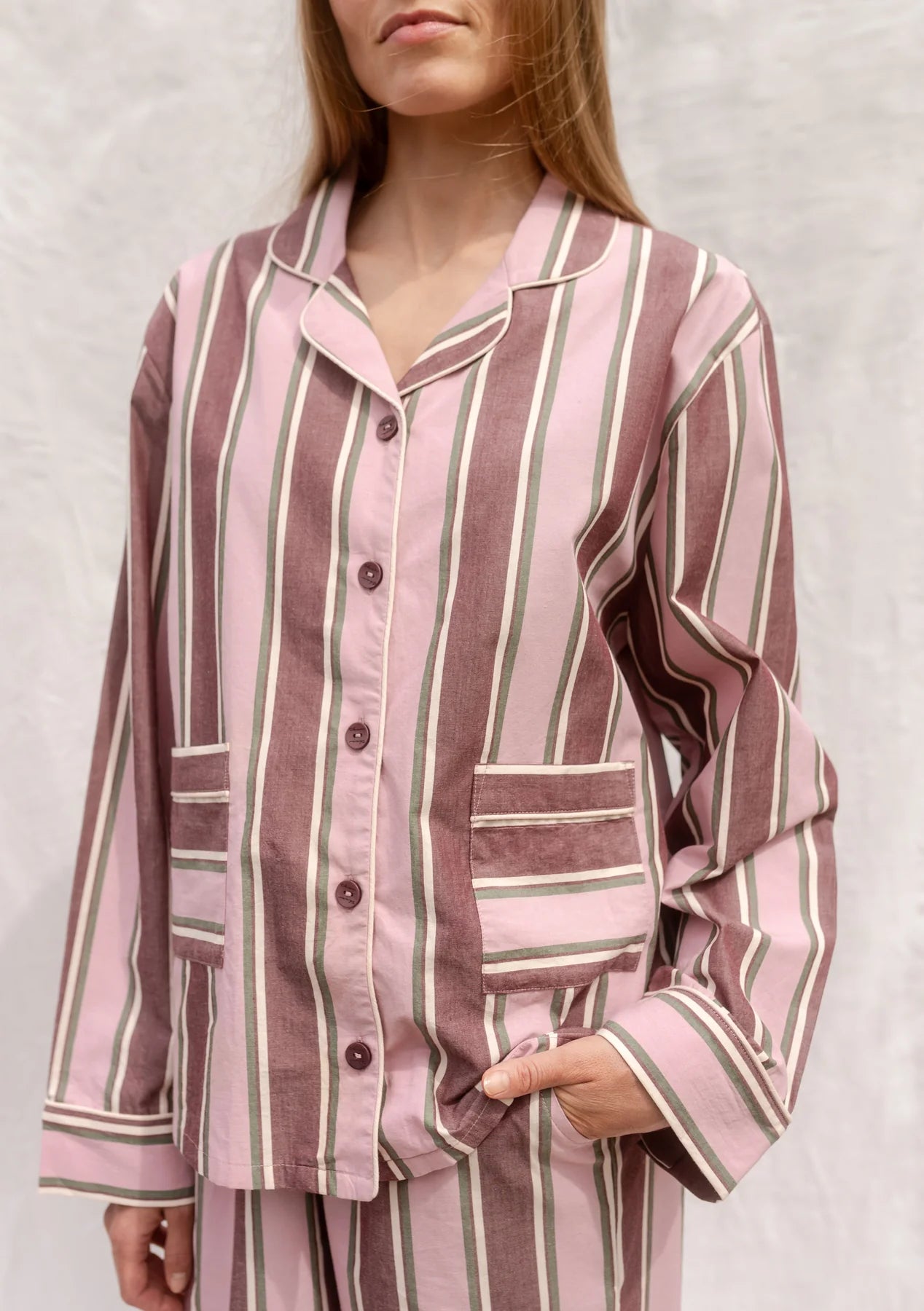 Cotton Pyjamas - Pink Stripe