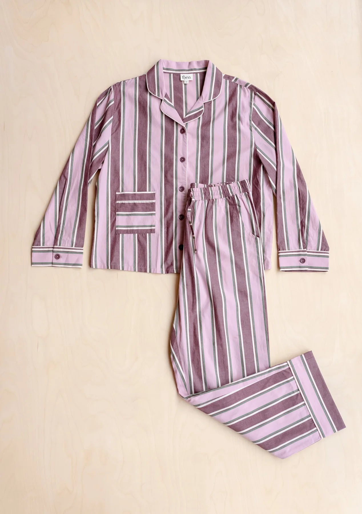 Cotton Pyjamas - Pink Stripe