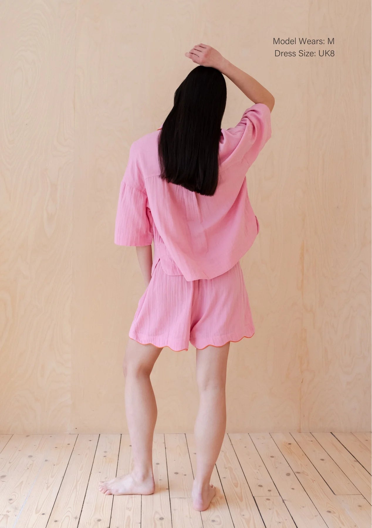Cotton Pyjamas - Pink Scallop